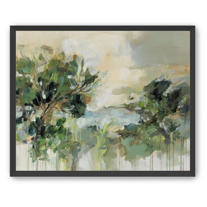 Hillside Trees in Loose Paint