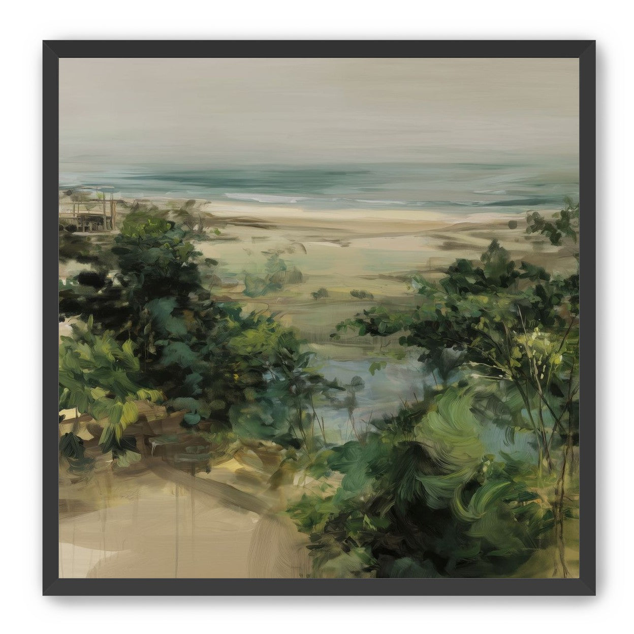 Coastal Dunes with Trees
