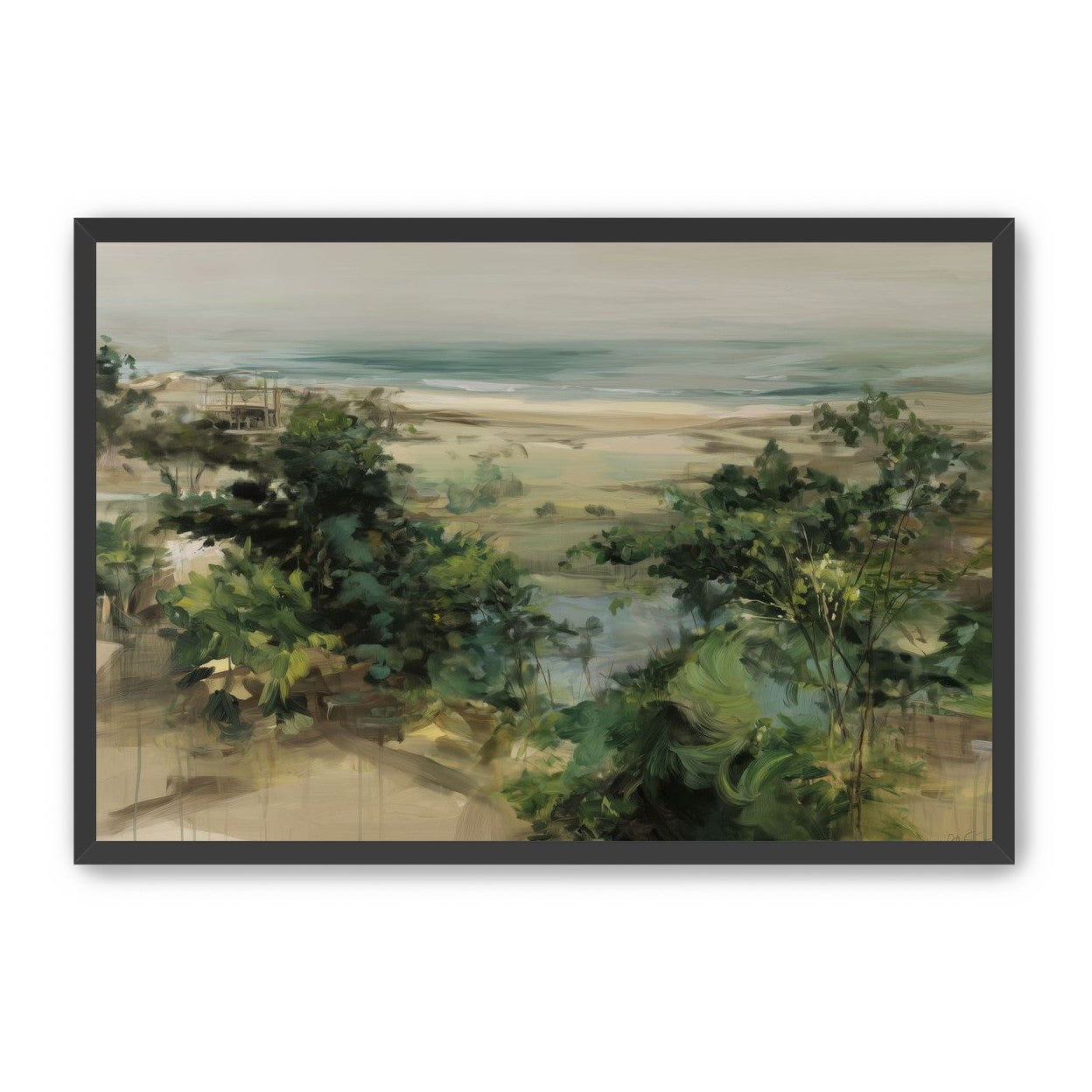 Coastal Dunes with Trees
