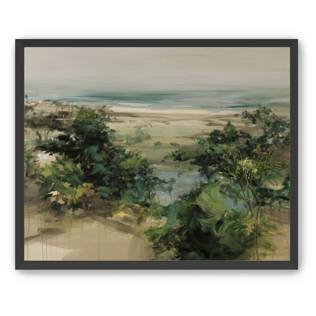Coastal Dunes with Trees