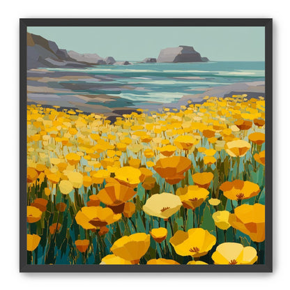 Poppy Field Facing the Pacific