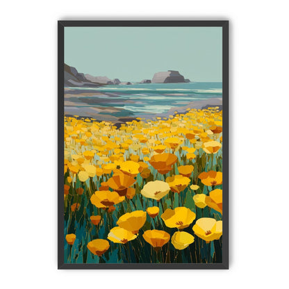 Poppy Field Facing the Pacific