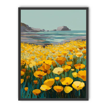 Poppy Field Facing the Pacific