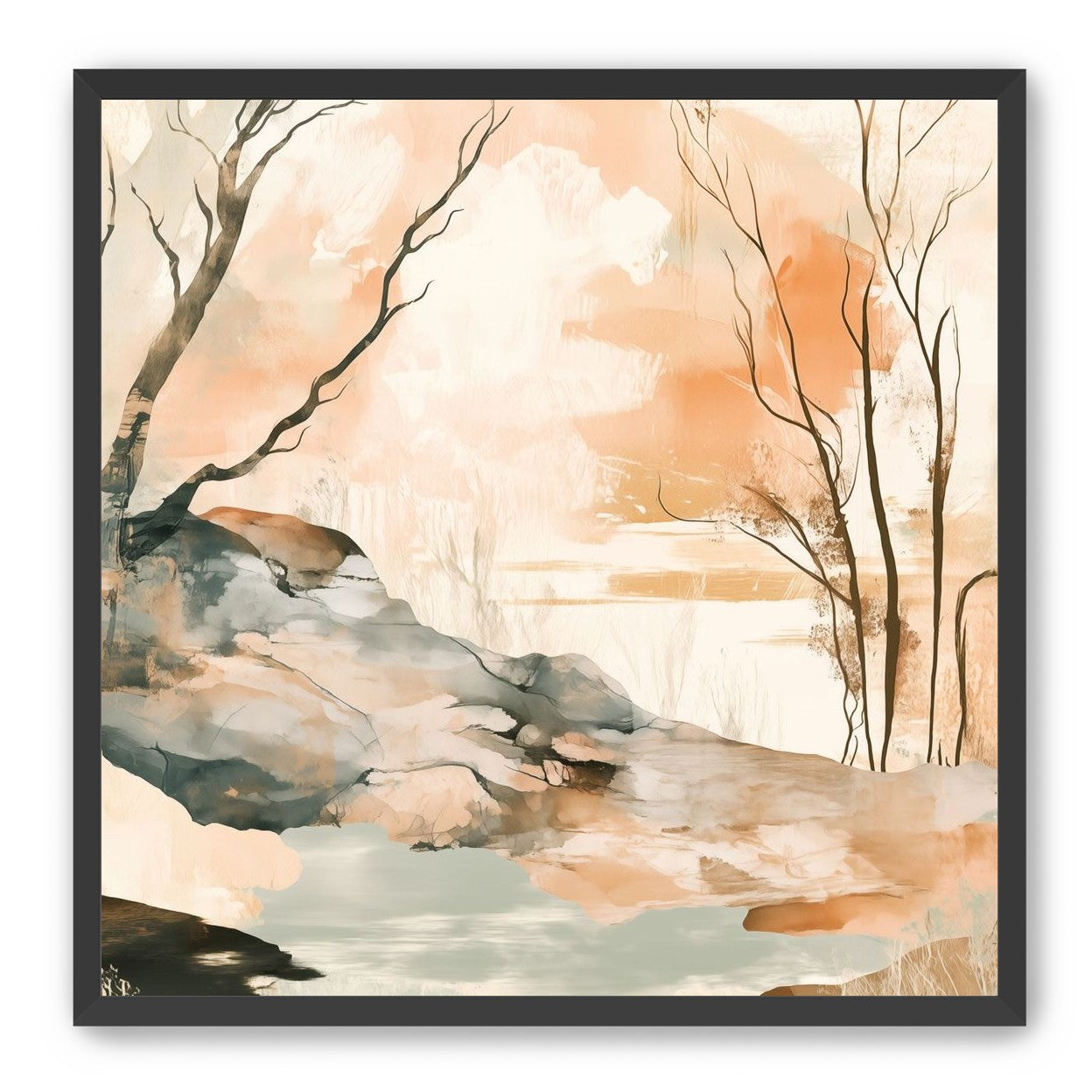 Ink Wash Over Stone Texture