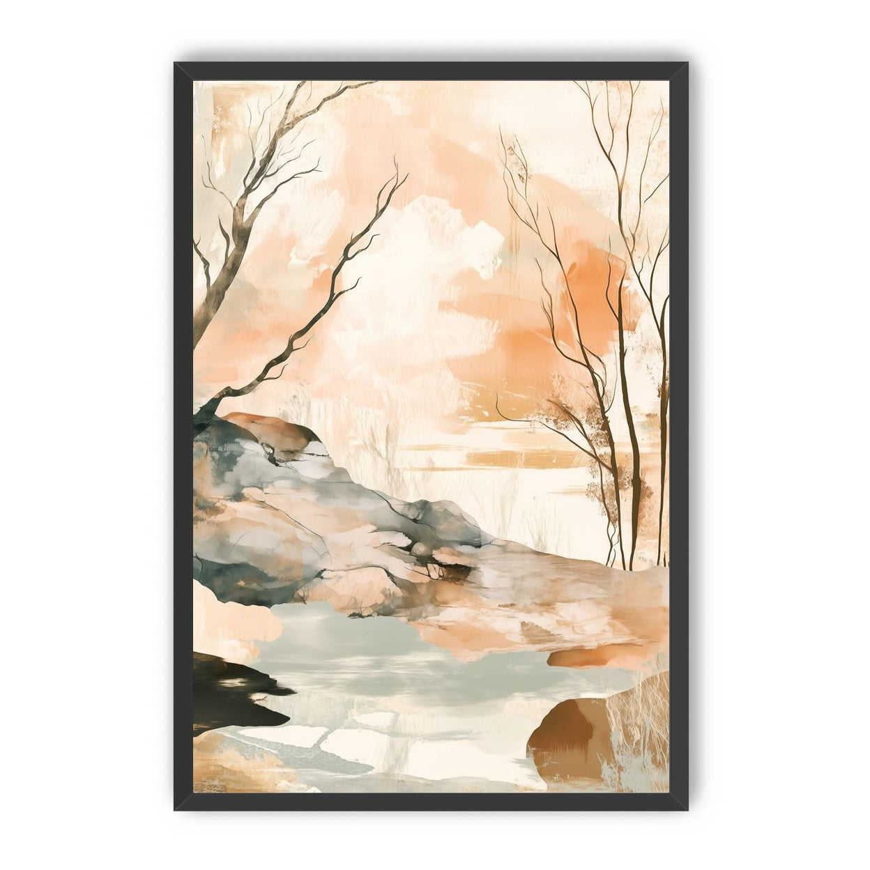 Ink Wash Over Stone Texture