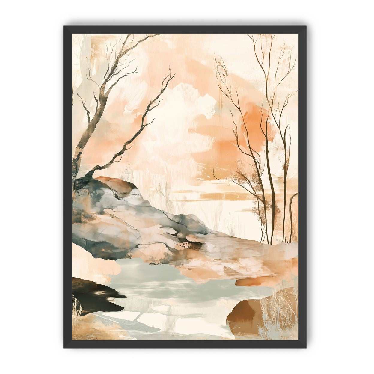 Ink Wash Over Stone Texture