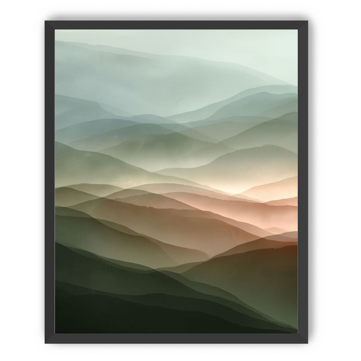 Mountains in Haze
