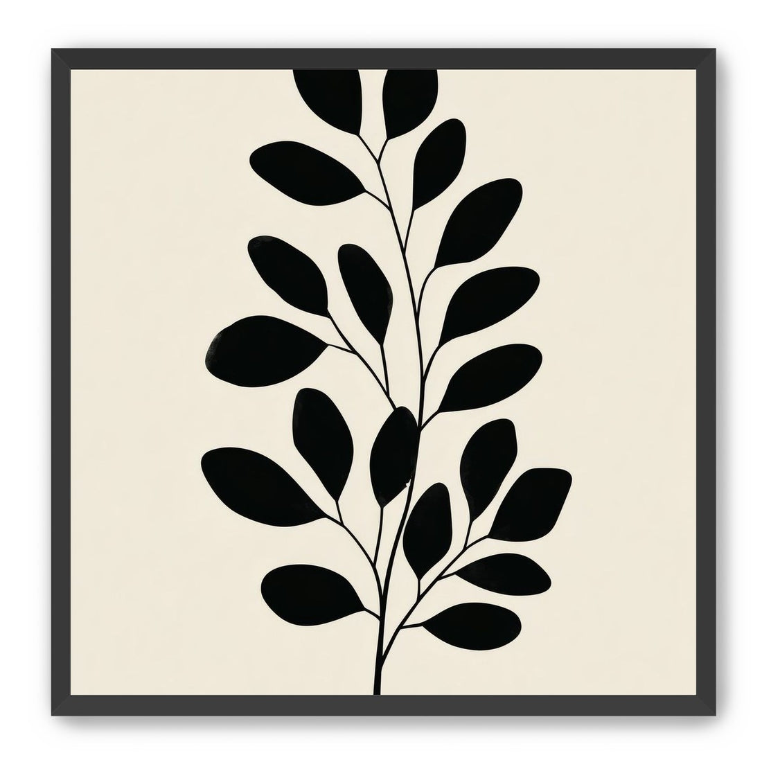 Plant Cutout on Cream