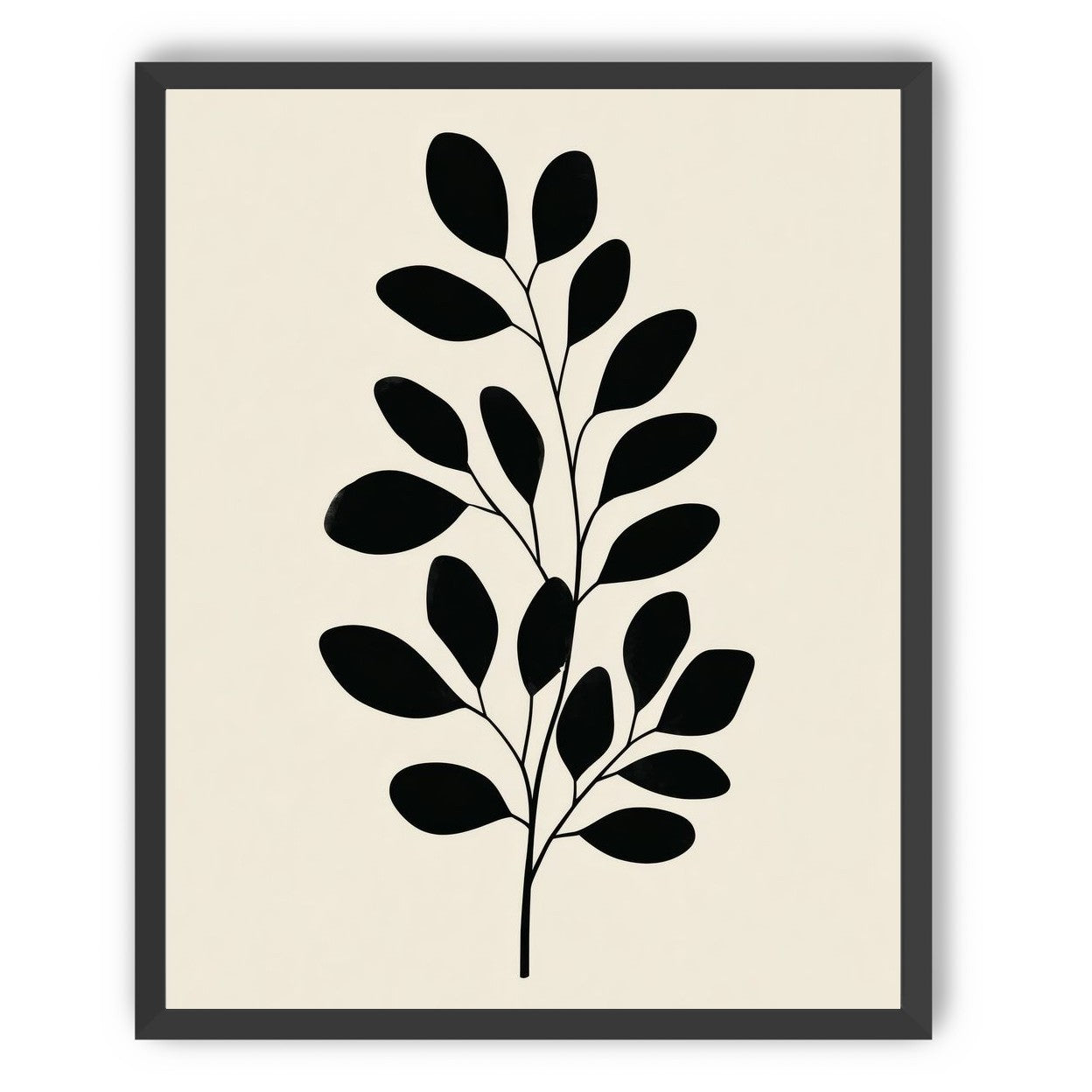 Plant Cutout on Cream