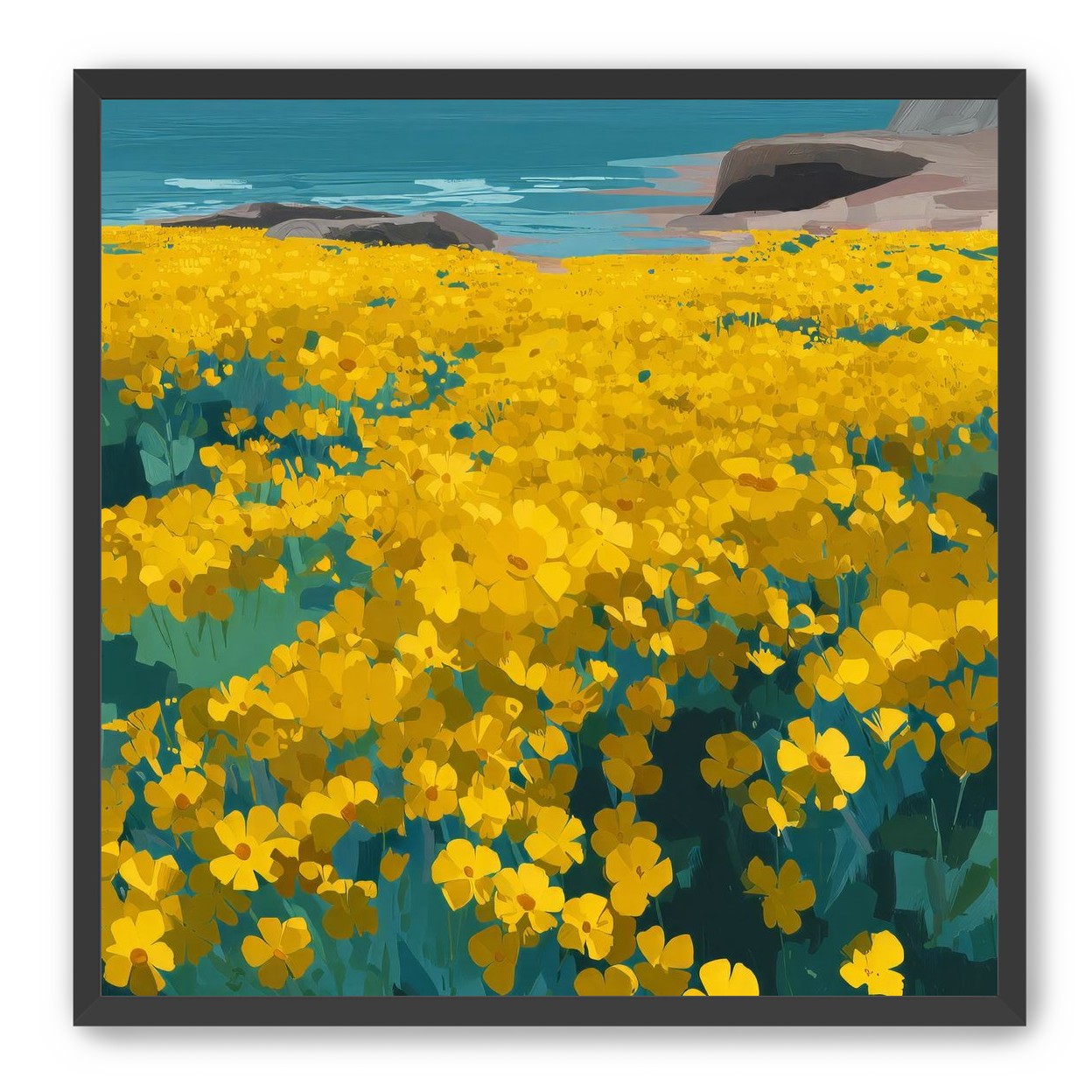 Yellow Coastal Wildflowers
