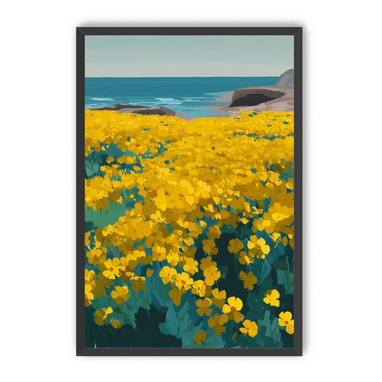 Yellow Coastal Wildflowers