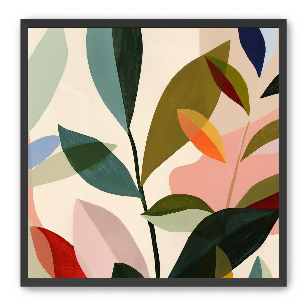 Cluster of Painted Leaves