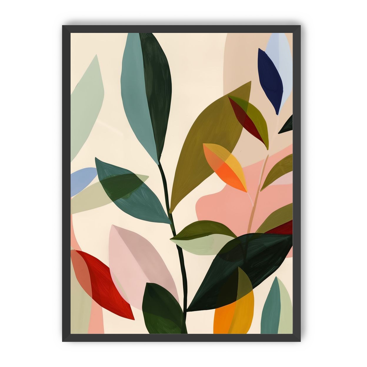 Cluster of Painted Leaves