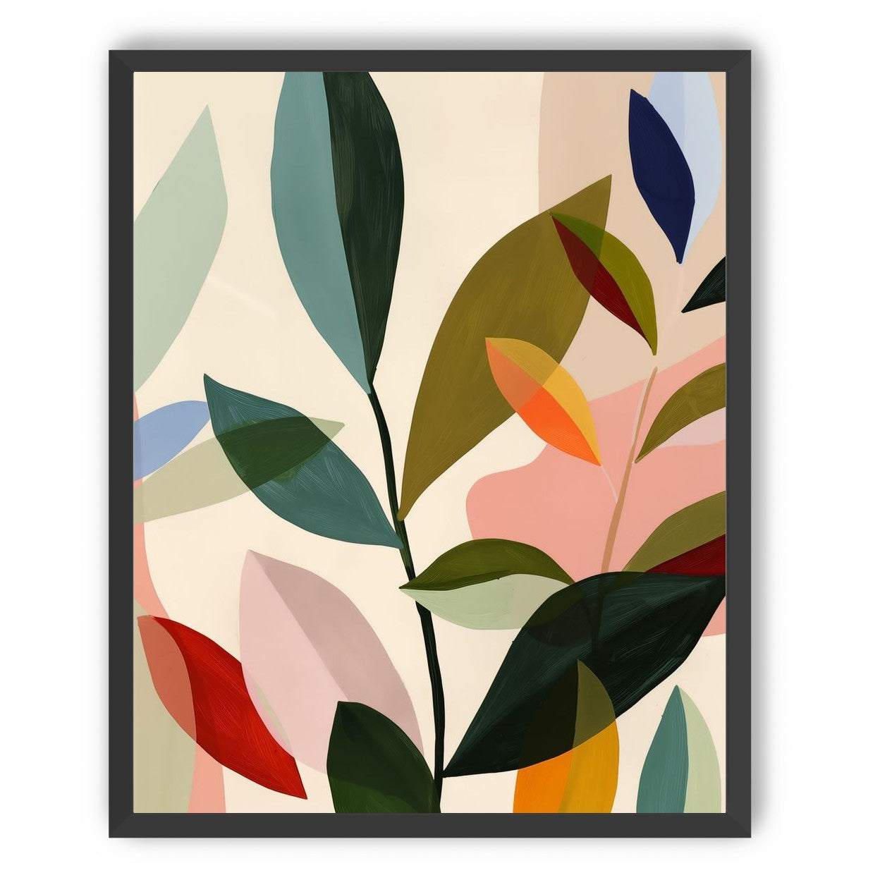Cluster of Painted Leaves