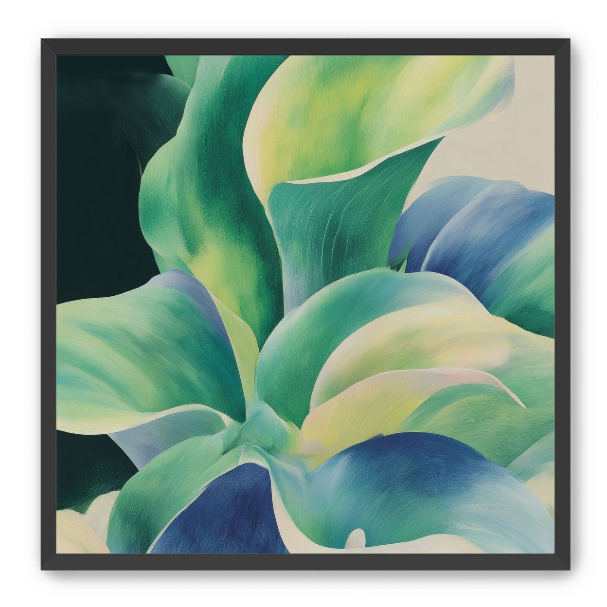 Leaves turning toward light