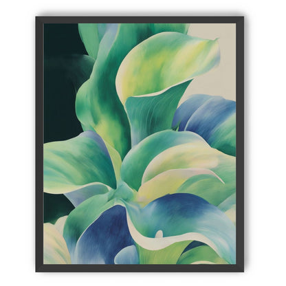 Leaves turning toward light