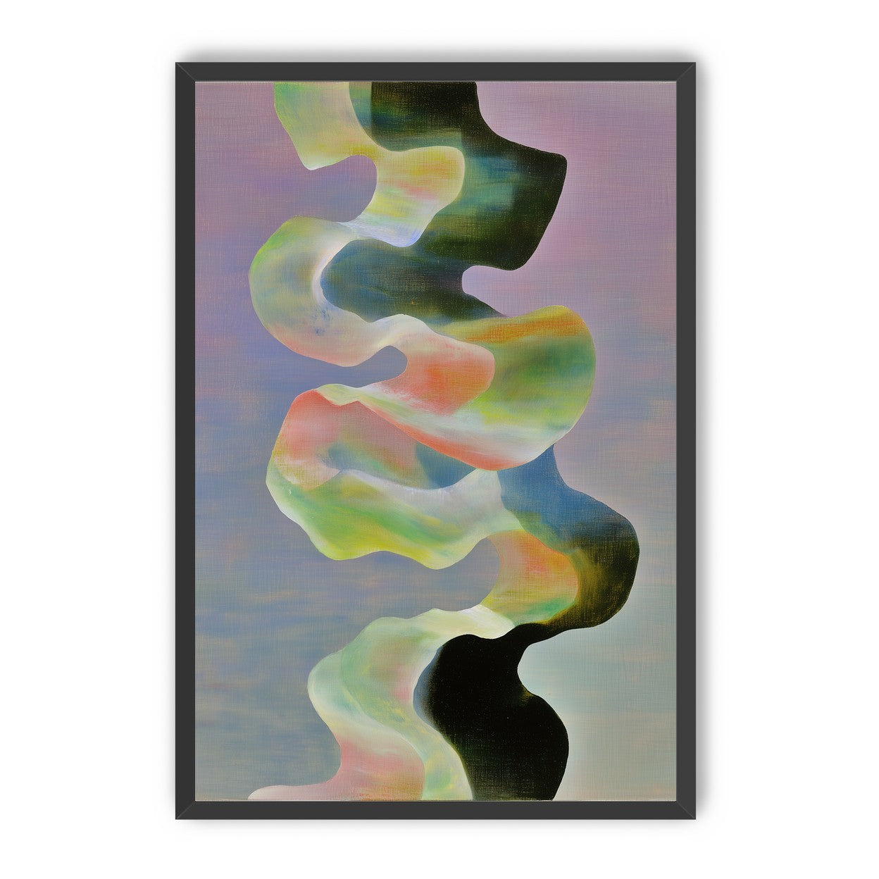 Twisting painted ribbon bands