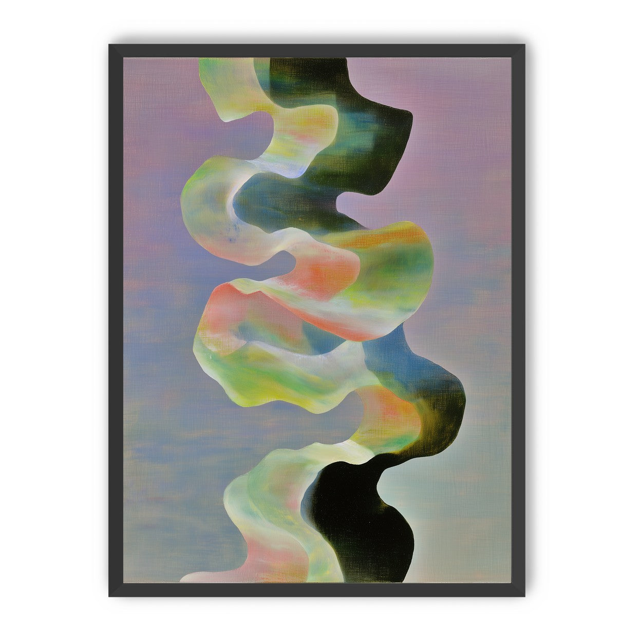 Twisting painted ribbon bands