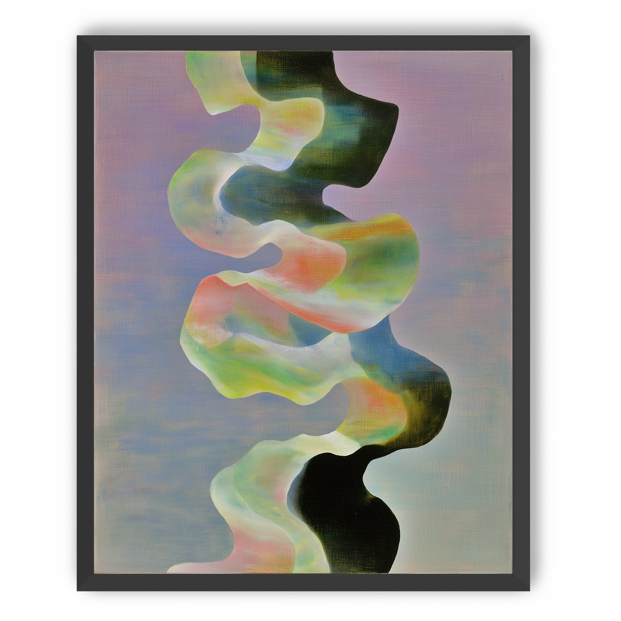 Twisting painted ribbon bands