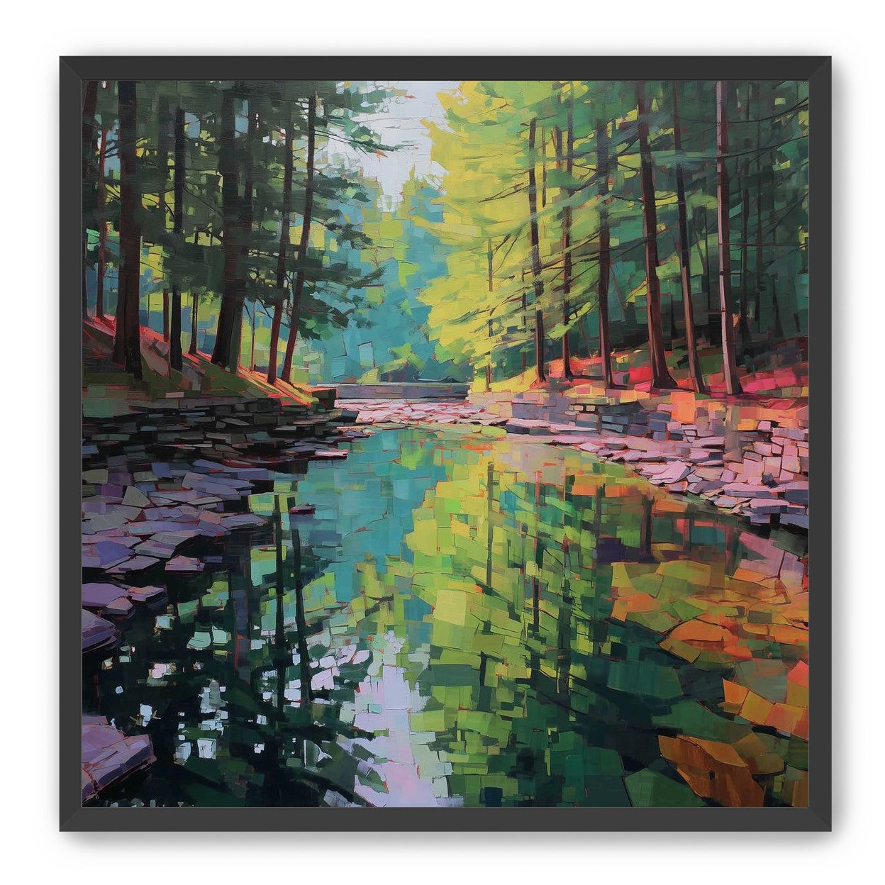 Worn Stones Along a Quiet Creek