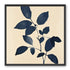 Indigo leaves on cream