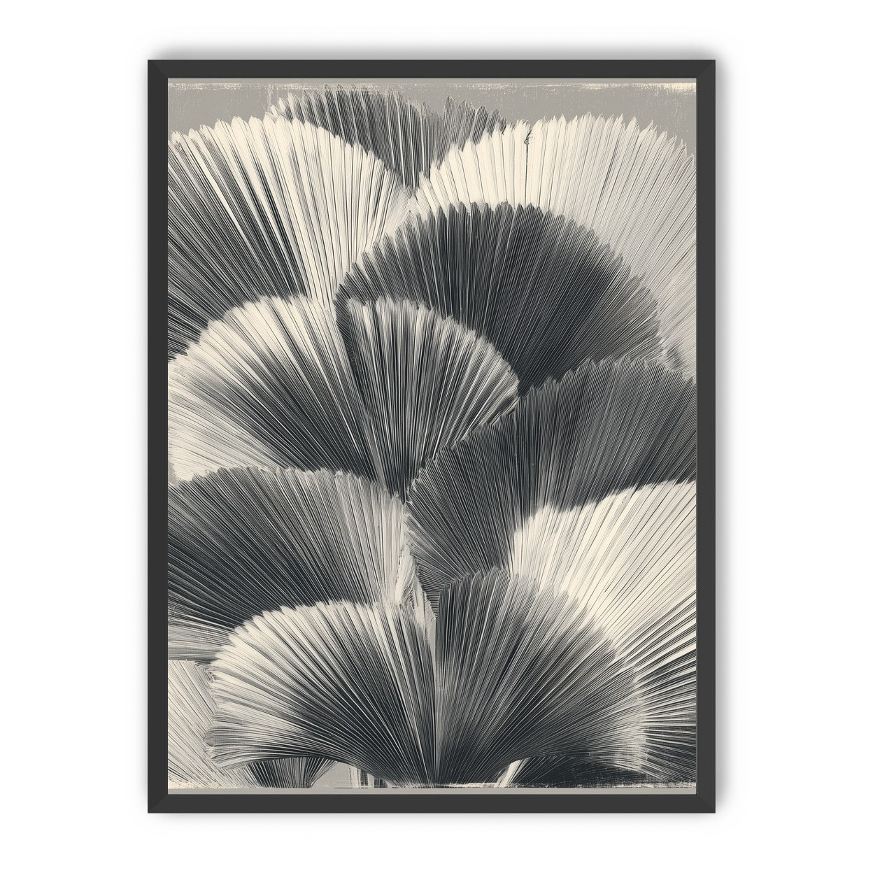 Ginkgo leaves in shadow