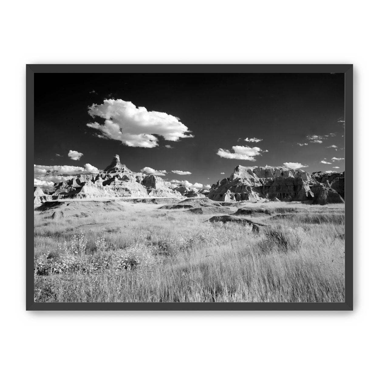 Badlands in Monochrome