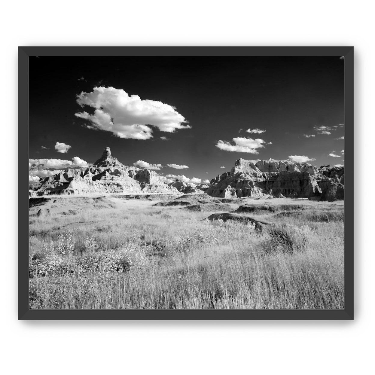 Badlands in Monochrome
