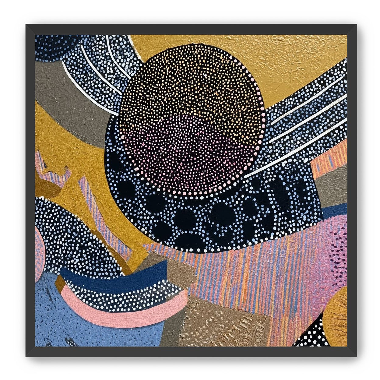 Ochre Ground with Layered Discs