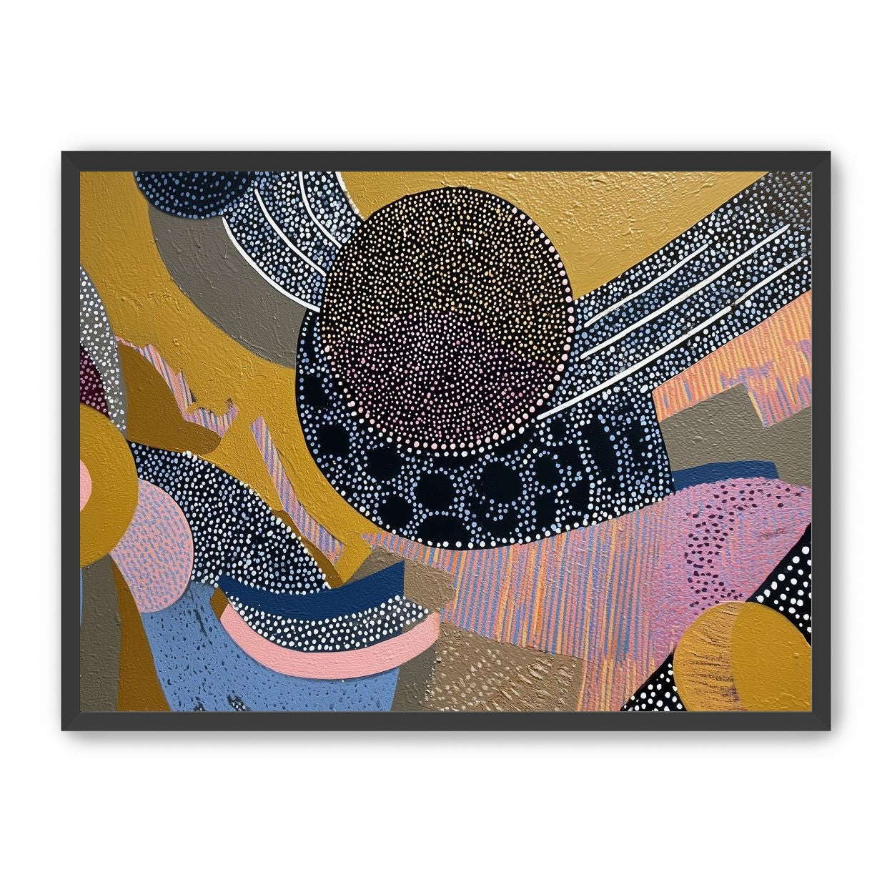 Ochre Ground with Layered Discs