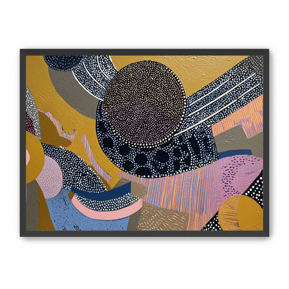 Ochre Ground with Layered Discs
