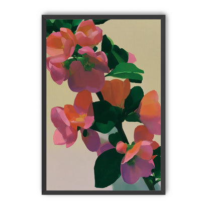 Flowers among dark leaves