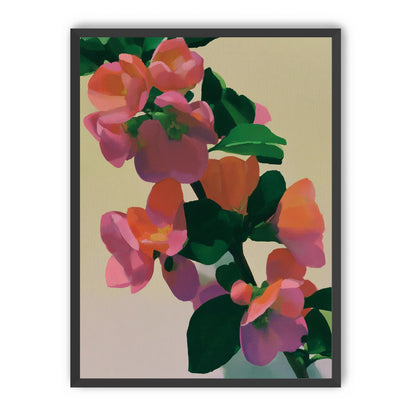 Flowers among dark leaves