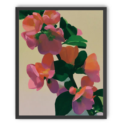 Flowers among dark leaves
