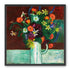 Flowers above the green table