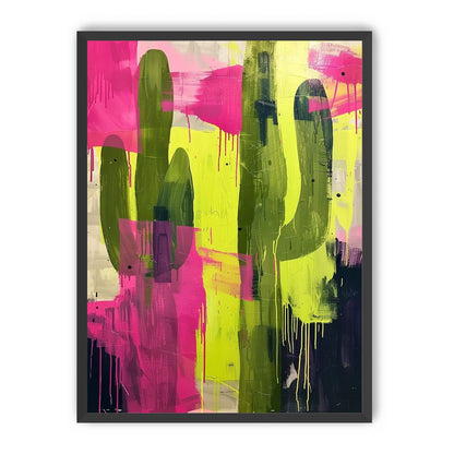Dark columns within neon wash