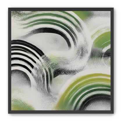 Green arcs across the haze