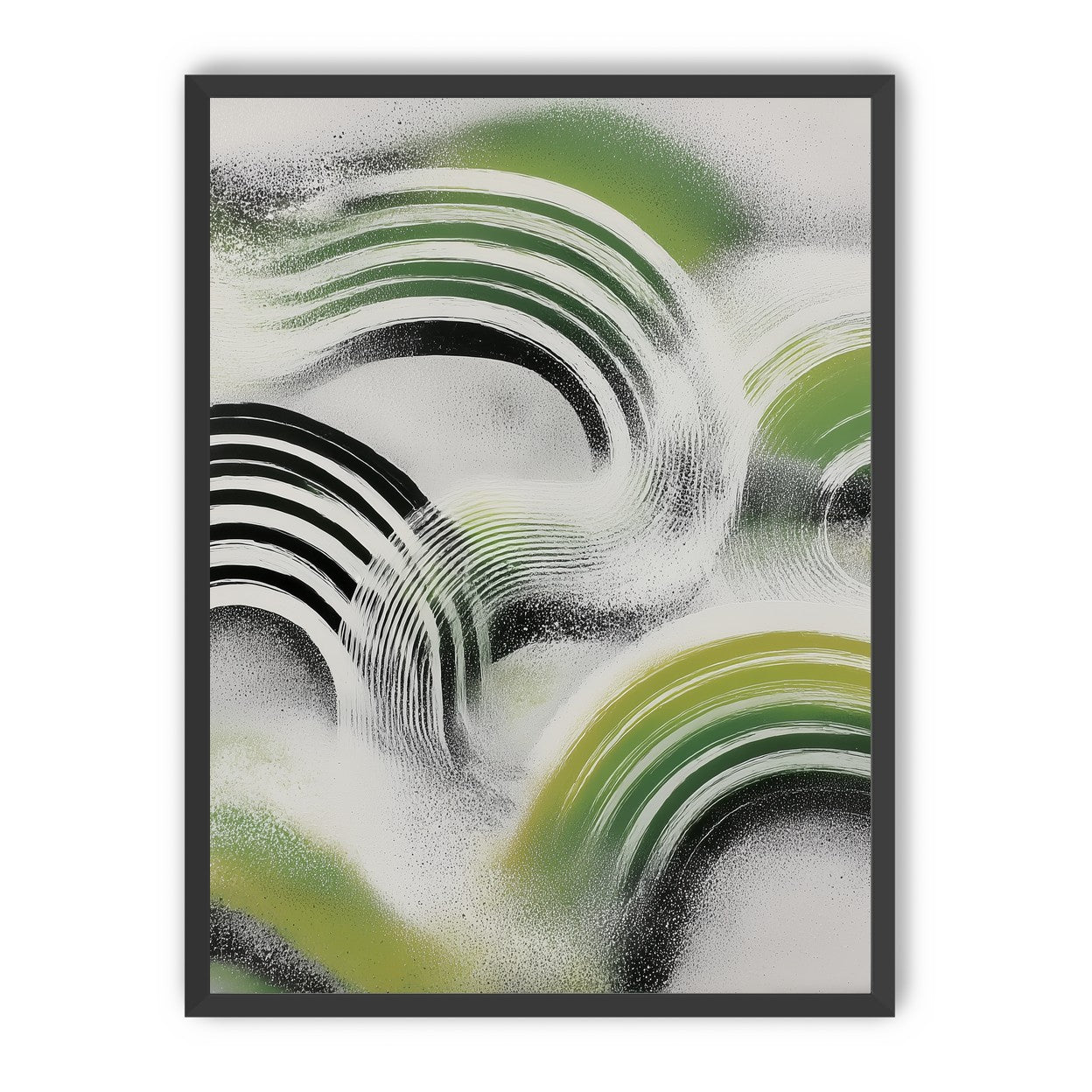 Green arcs across the haze