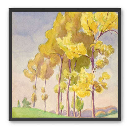 Yellow crowns on the hill