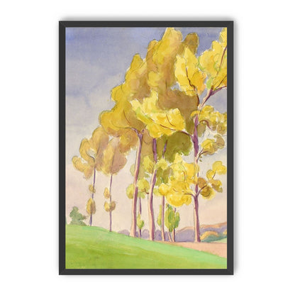 Yellow crowns on the hill