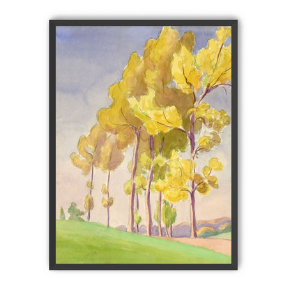 Yellow crowns on the hill