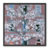 White blossoms against the pink house