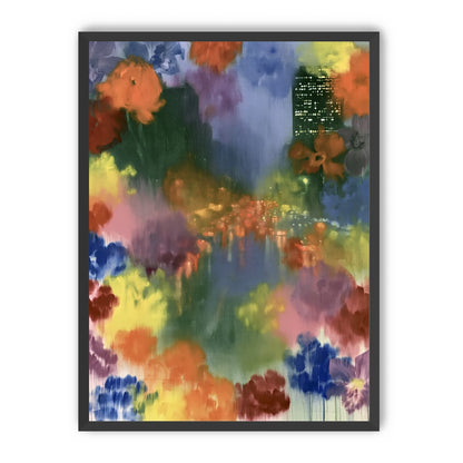 City lights in painted bloom