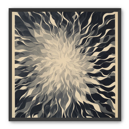 Pale center in black sweep