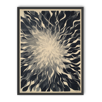 Pale center in black sweep