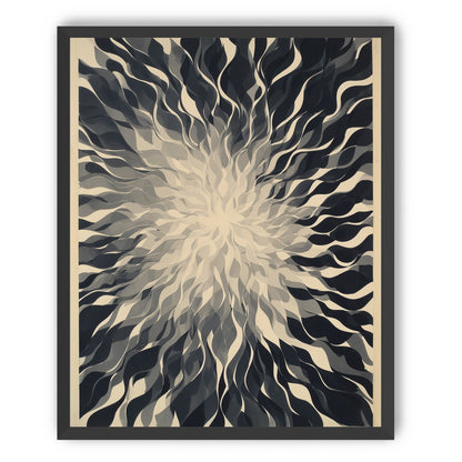 Pale center in black sweep