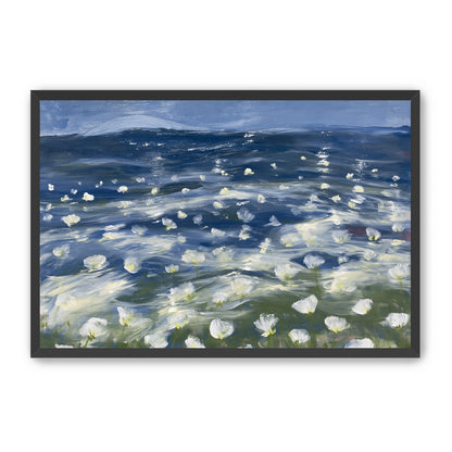 White flowers under blue sky