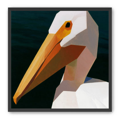 The beak cuts the dark