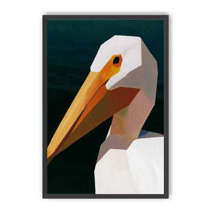 The beak cuts the dark