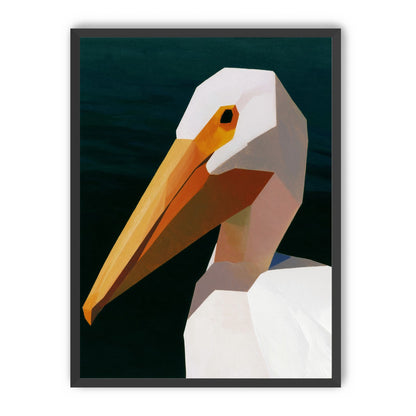 The beak cuts the dark